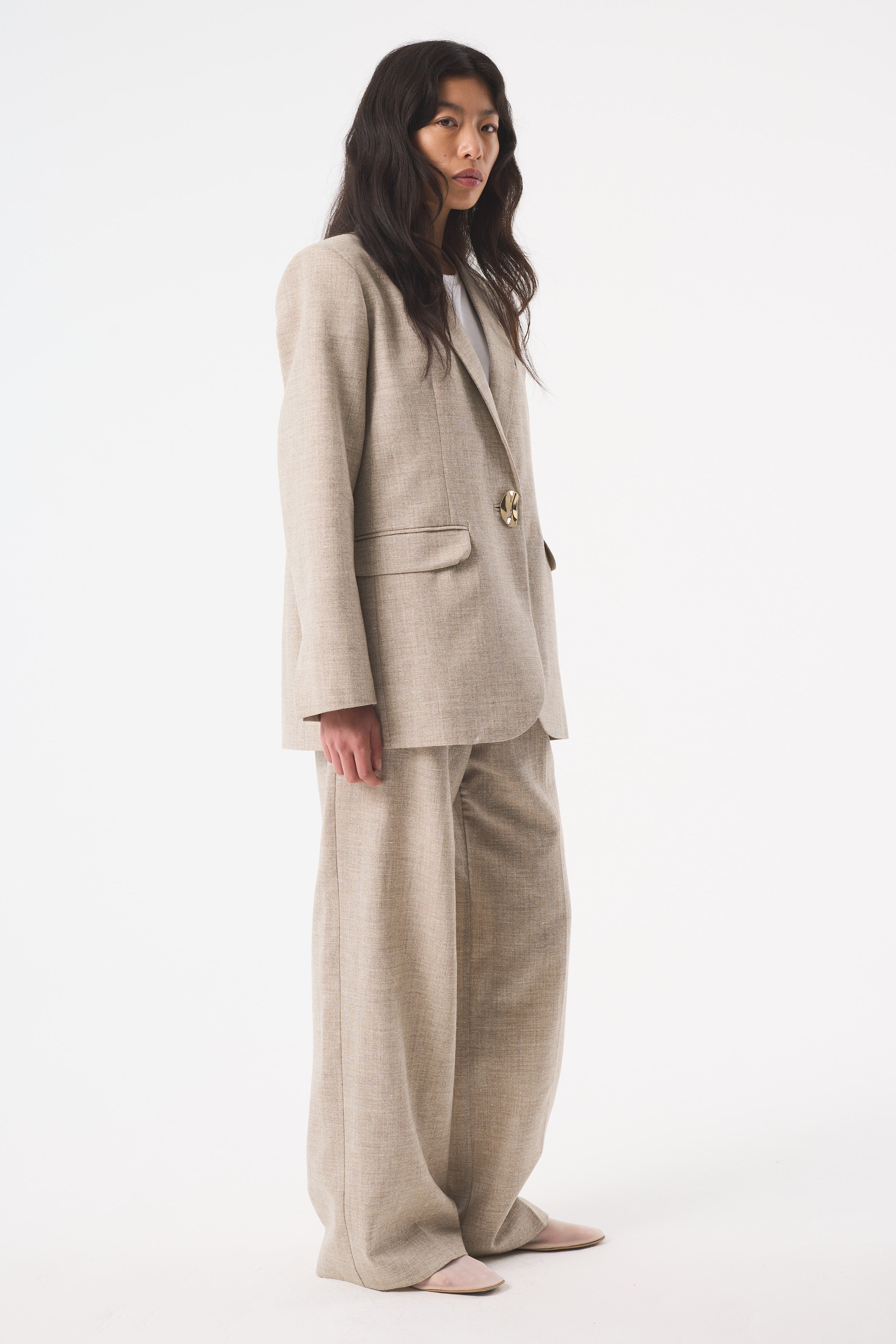 NOOR GREY UNDYED JACKET