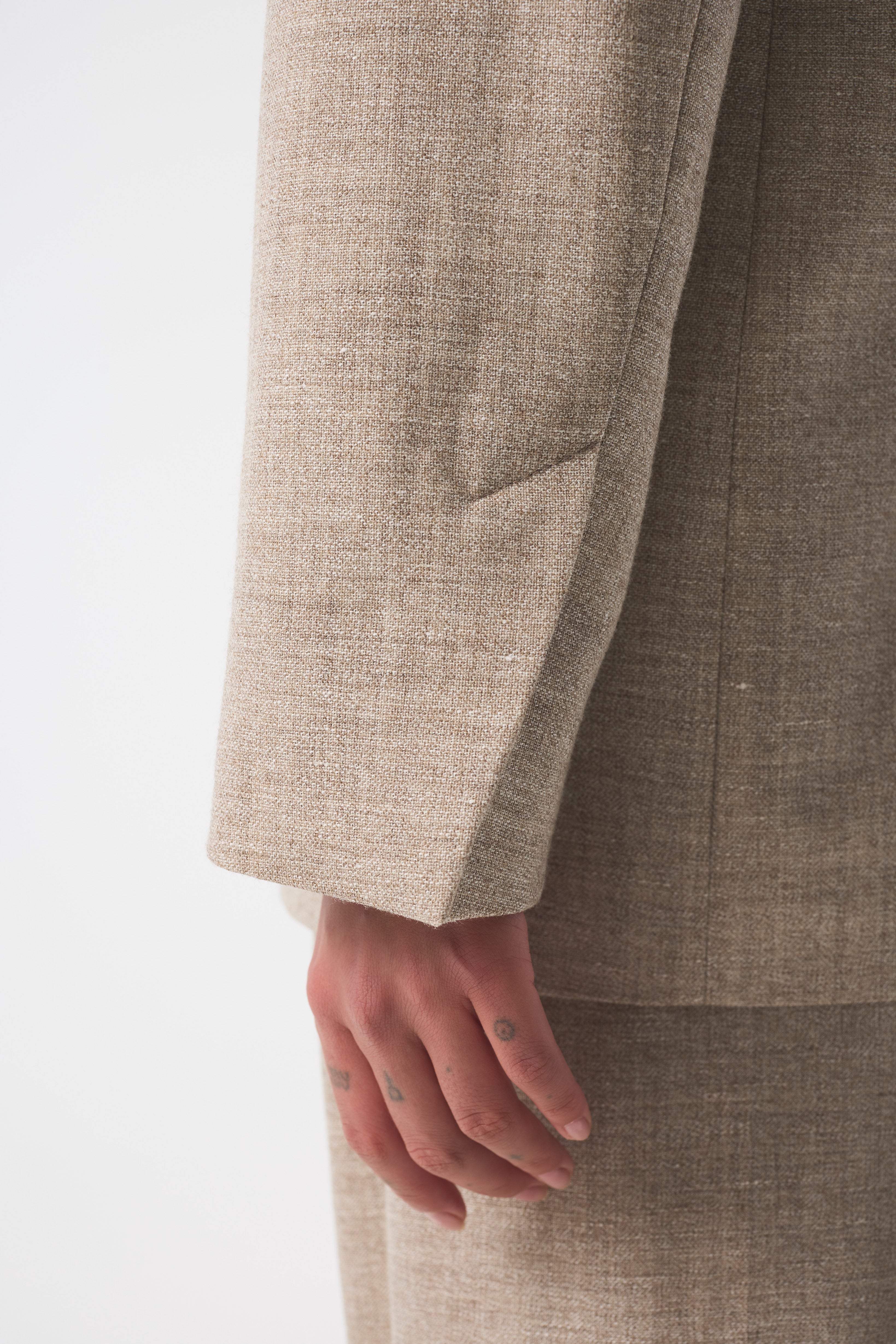 NOOR GREY UNDYED JACKET