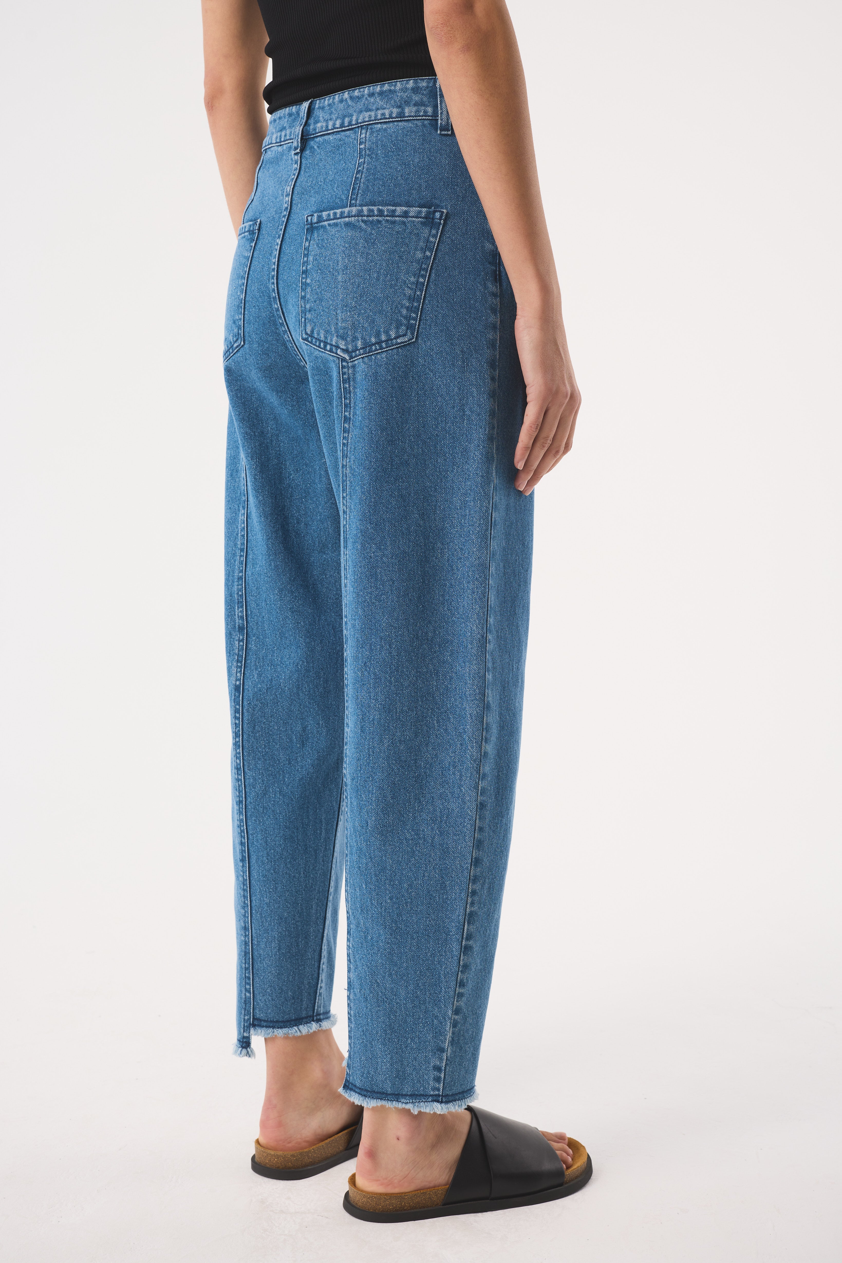 Sol Midwash Blue Jeans | 100% Recycled Cotton Denim | AKYN