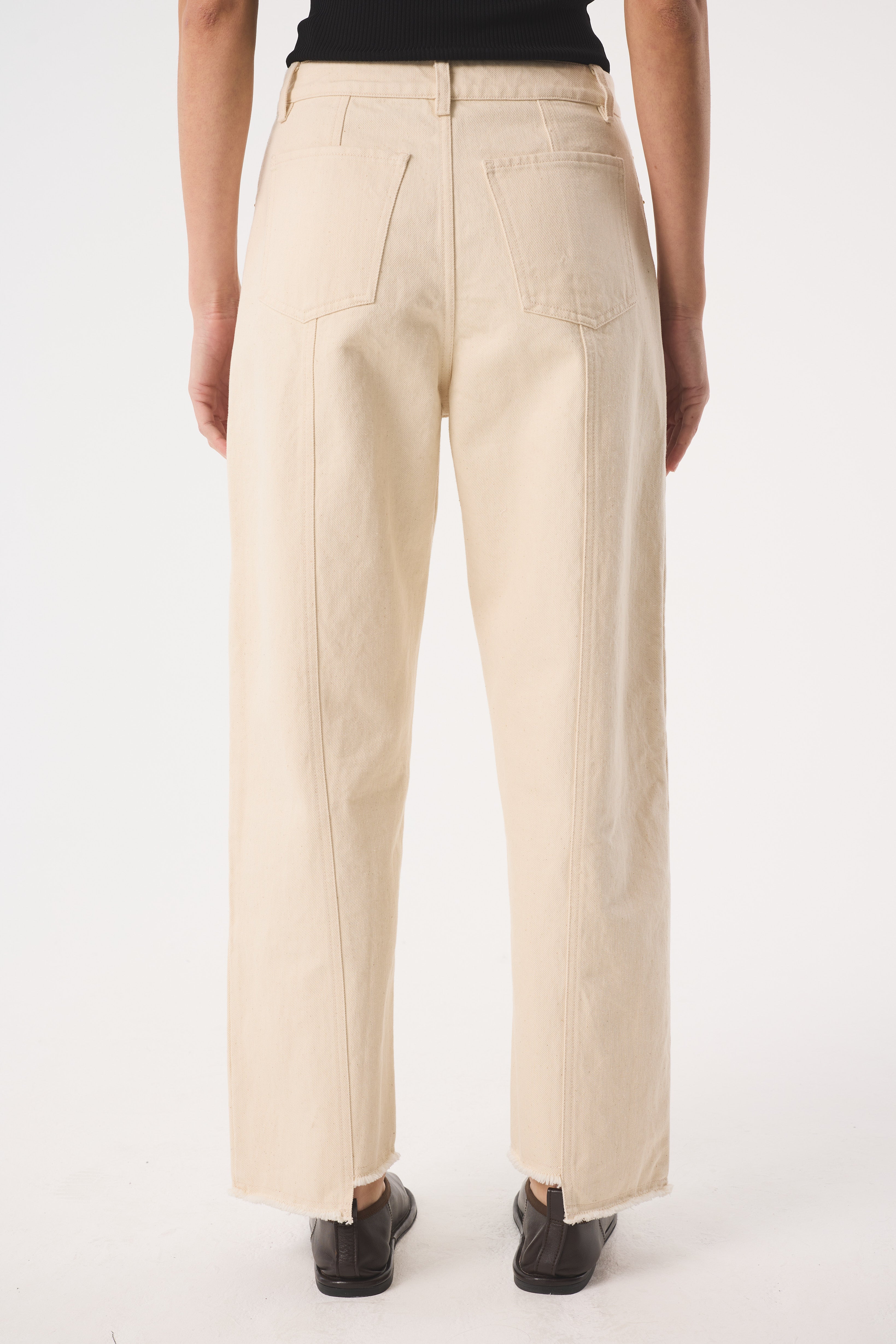 Sol Straight Ecru Jeans | 100% Undyed Organic Cotton Denim | AKYN