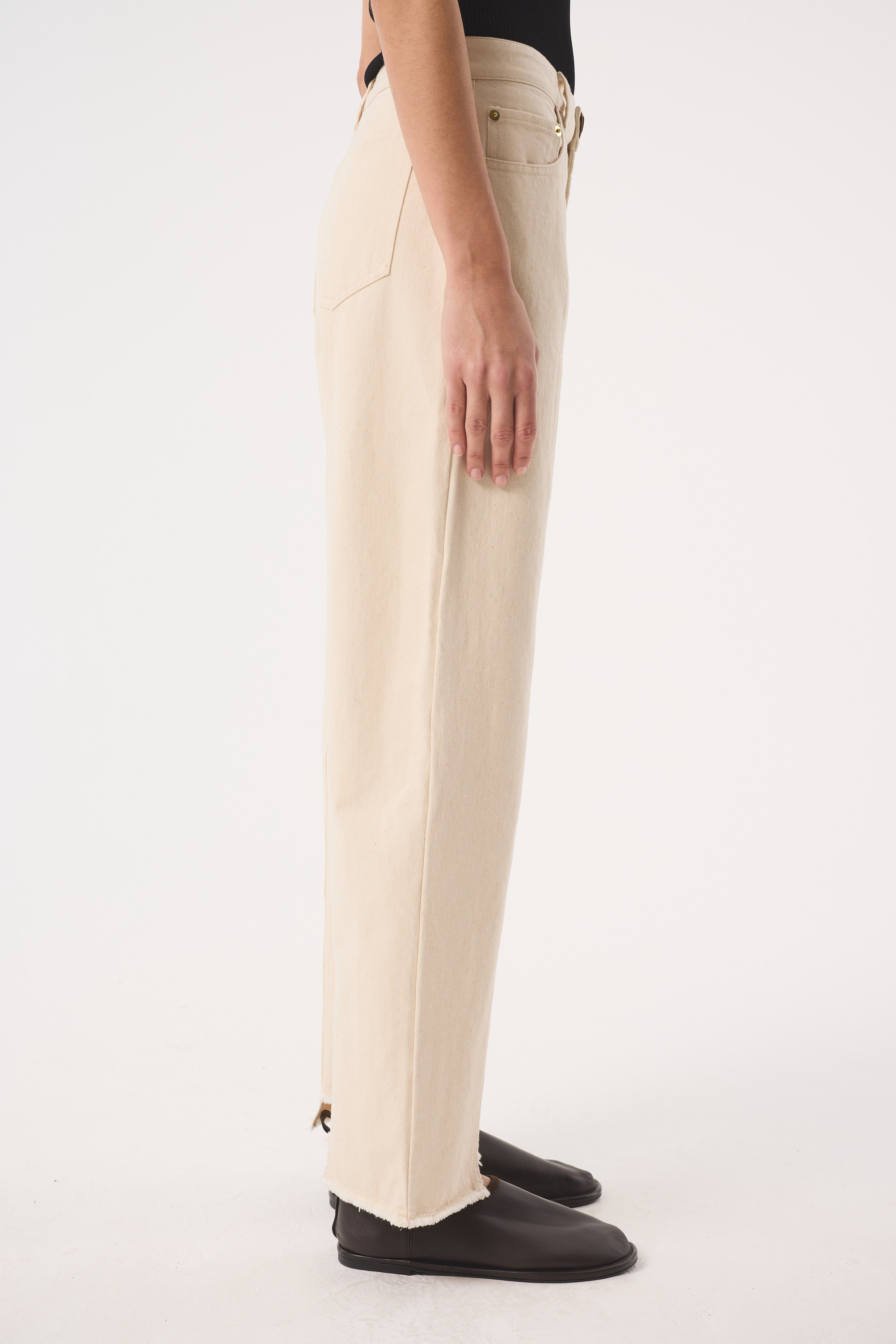 Sol Straight Ecru Jeans | 100% Undyed Organic Cotton Denim | AKYN