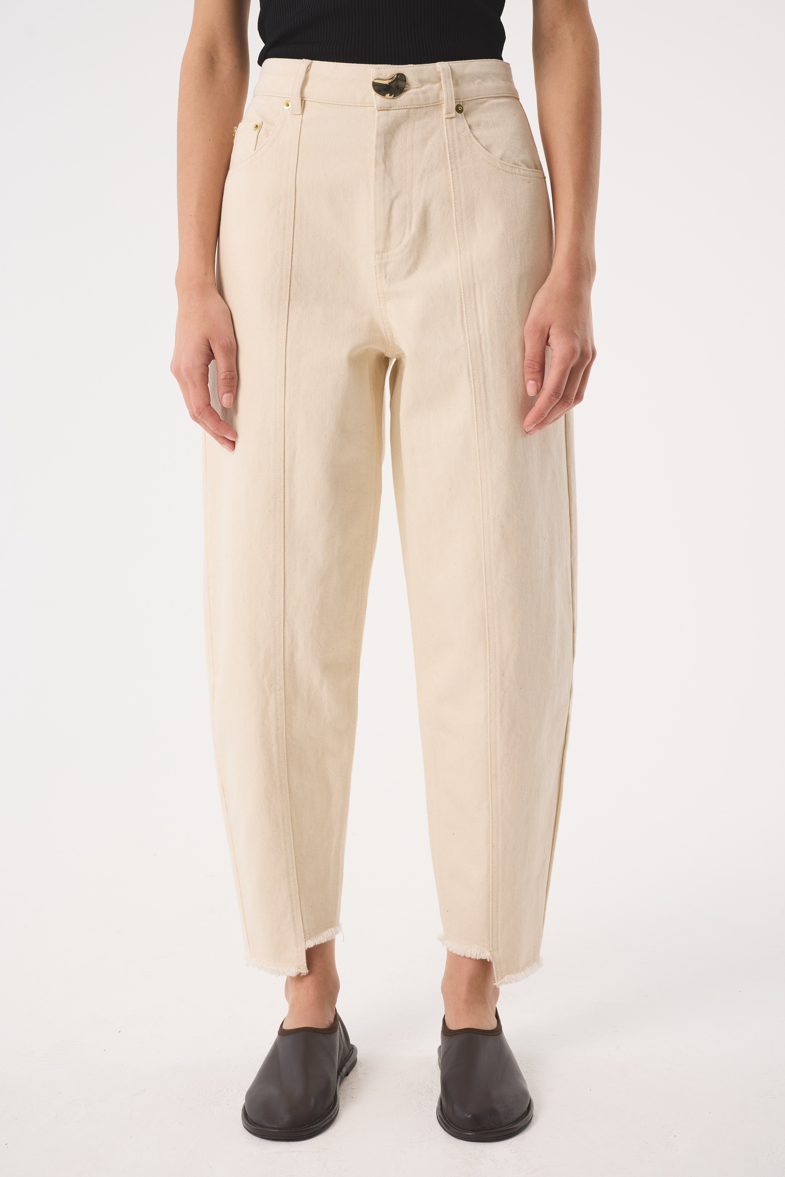 Sol Straight Ecru Jeans | 100% Undyed Organic Cotton Denim | AKYN