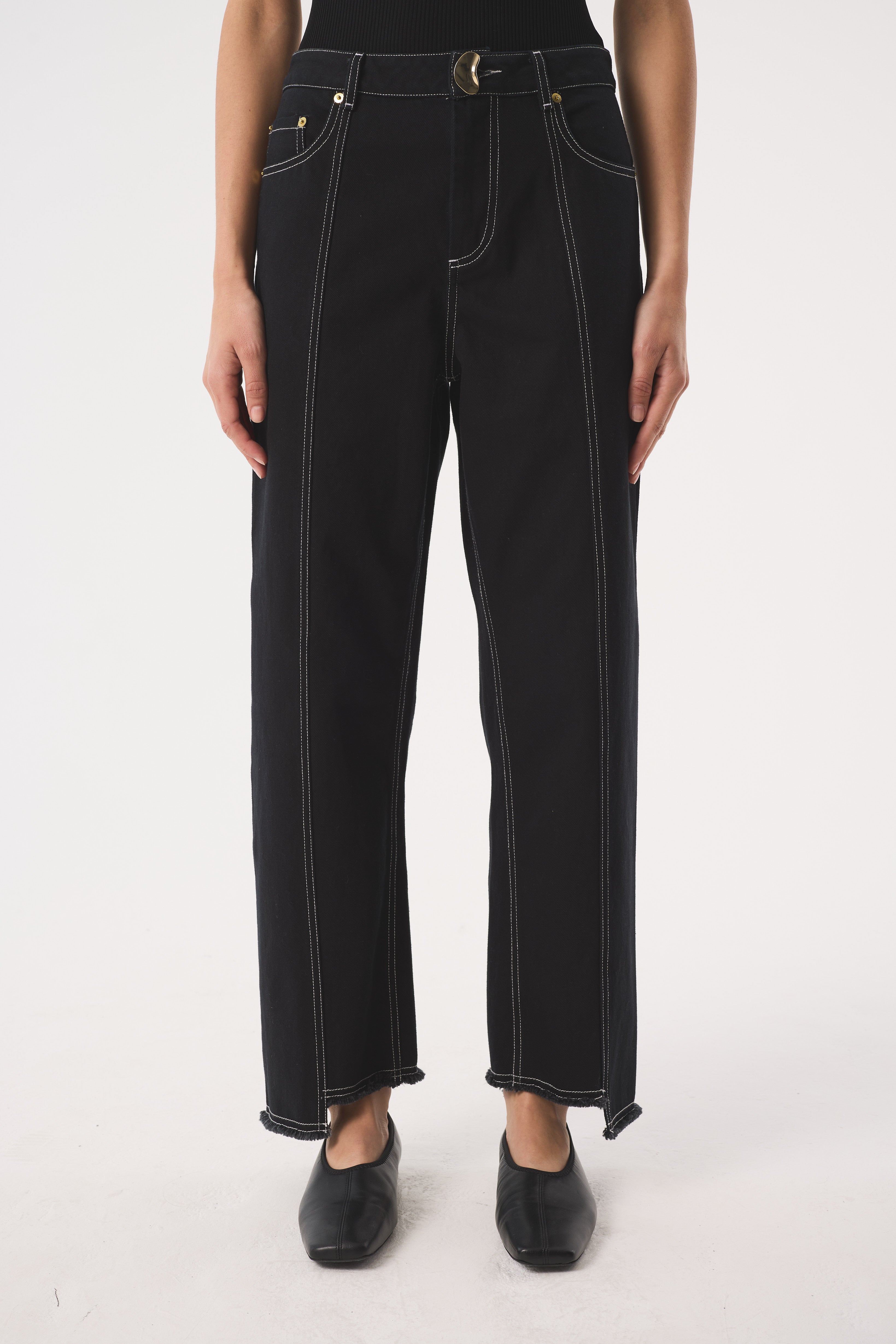 SOL STRAIGHT BLACK JEANS