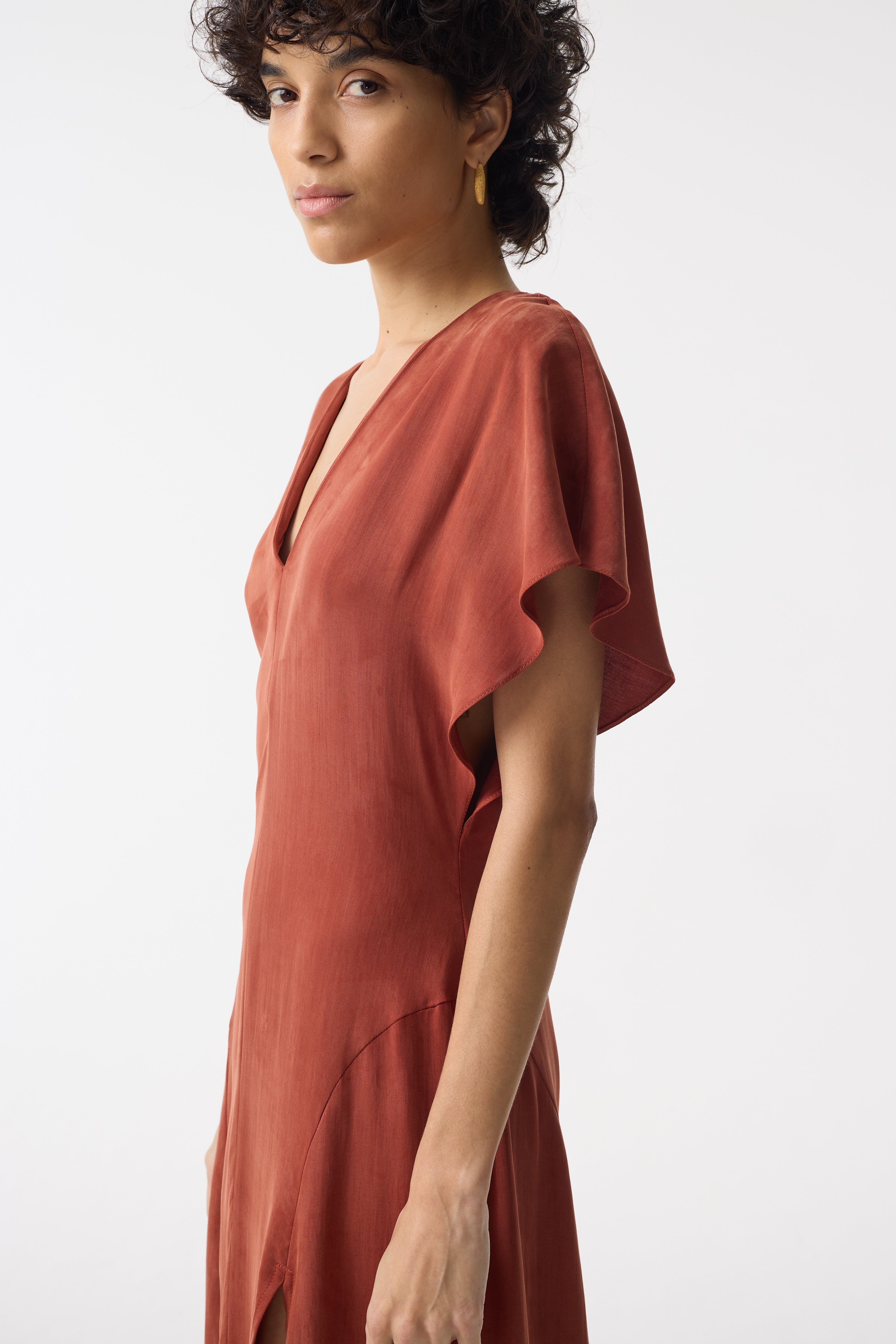 HOLLIE TERRACOTTA DRESS
