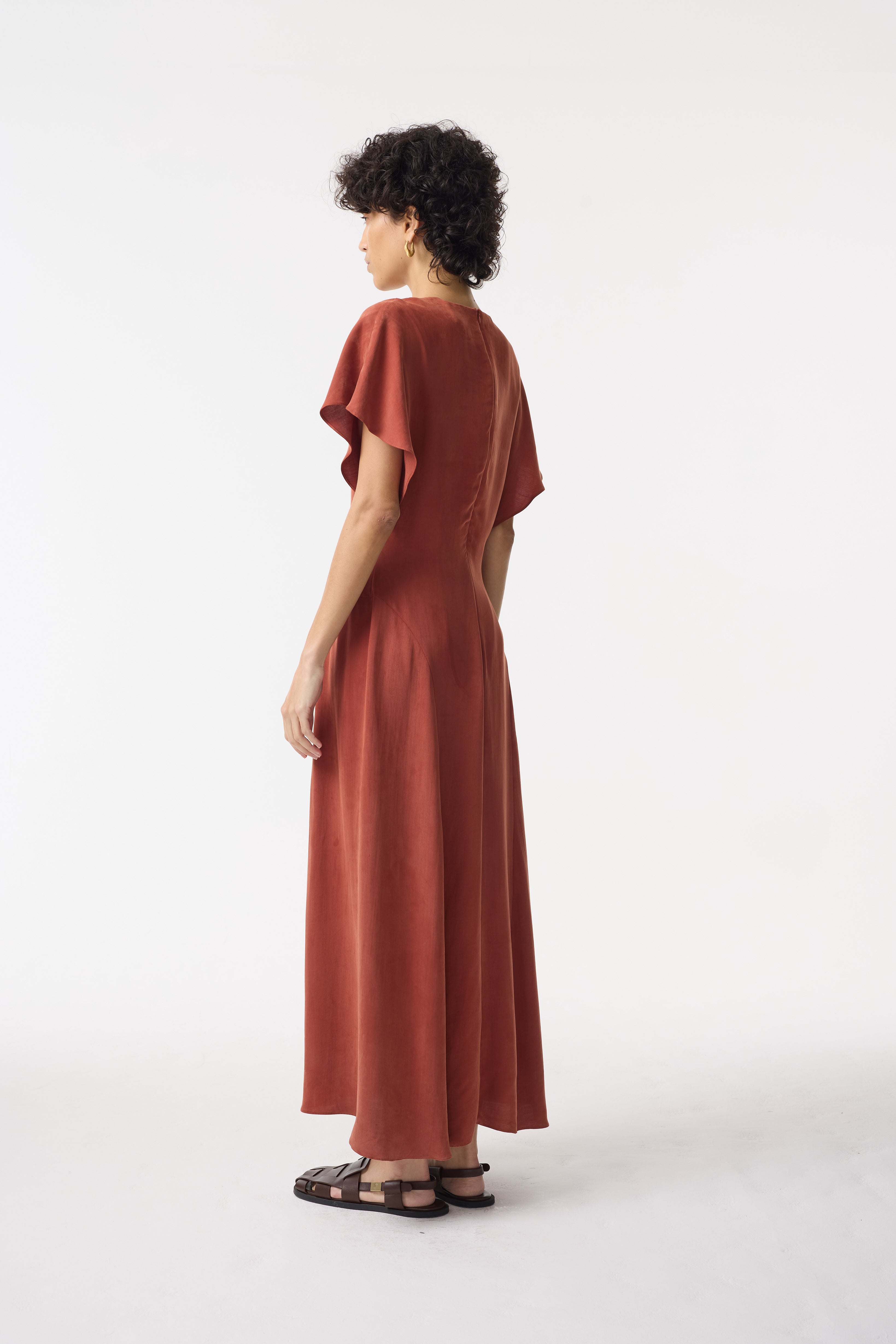 HOLLIE TERRACOTTA DRESS