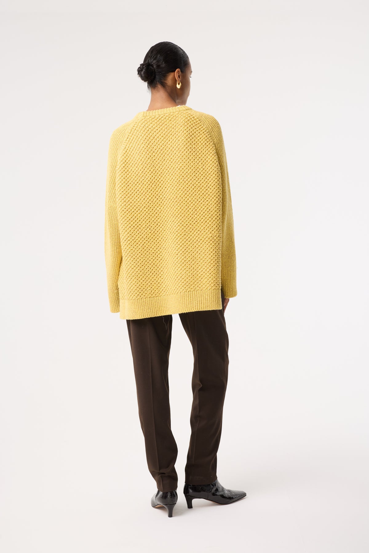AMARA YELLOW/BROWN MARL JUMPER