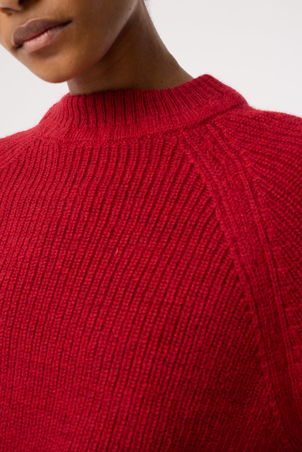 ATTICUS RED WOOL JUMPER