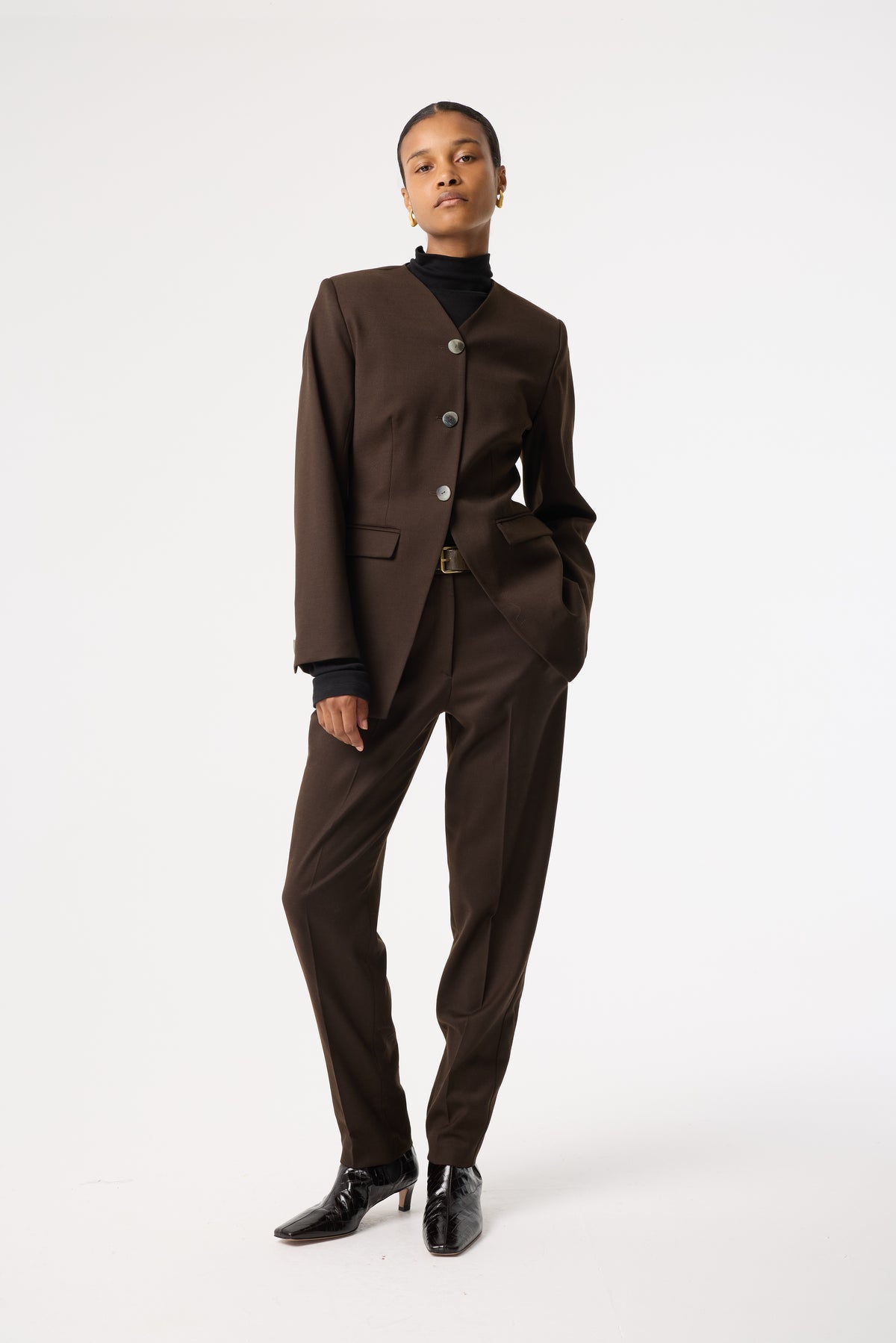 CARIAD DARK BROWN JACKET