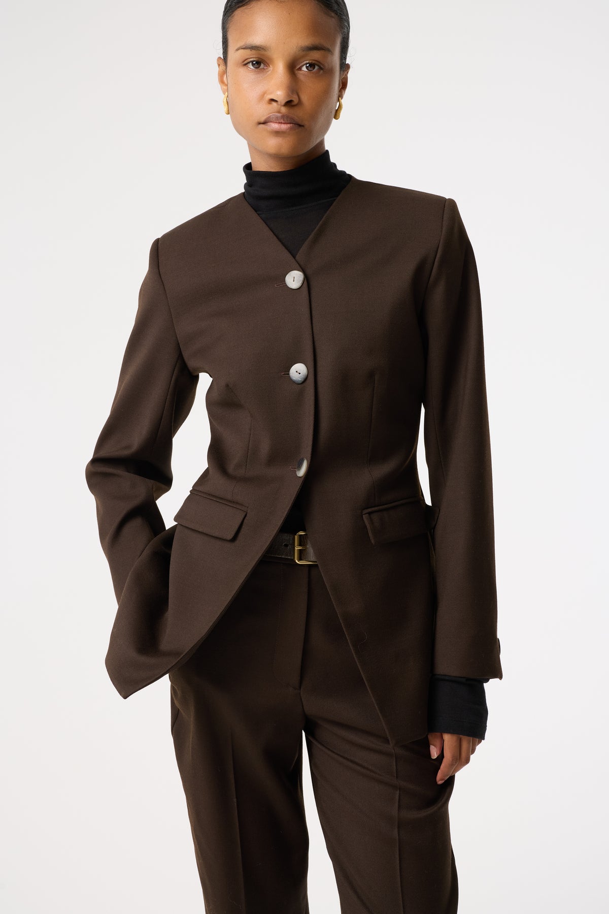 CARIAD DARK BROWN JACKET