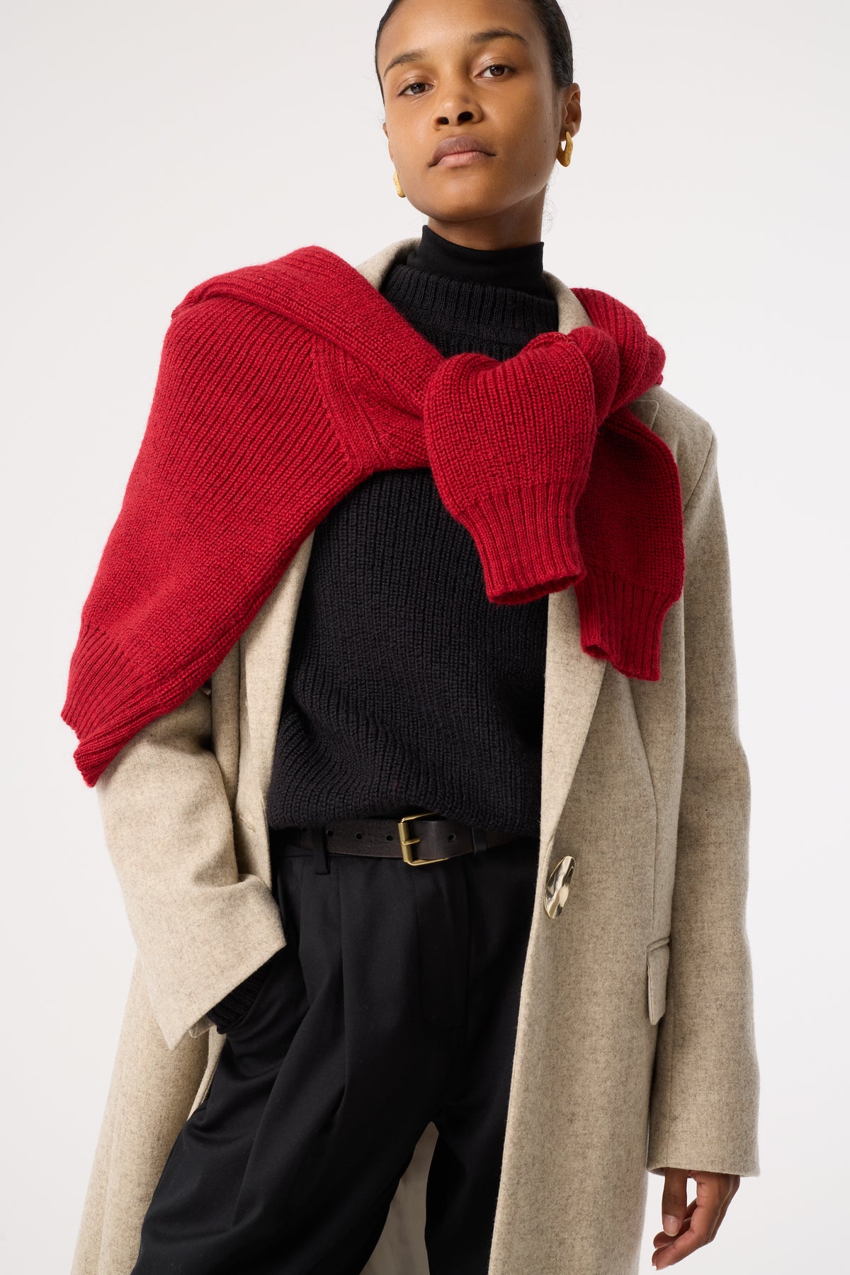 DITA NATURAL 100% UNDYED WOOL COAT