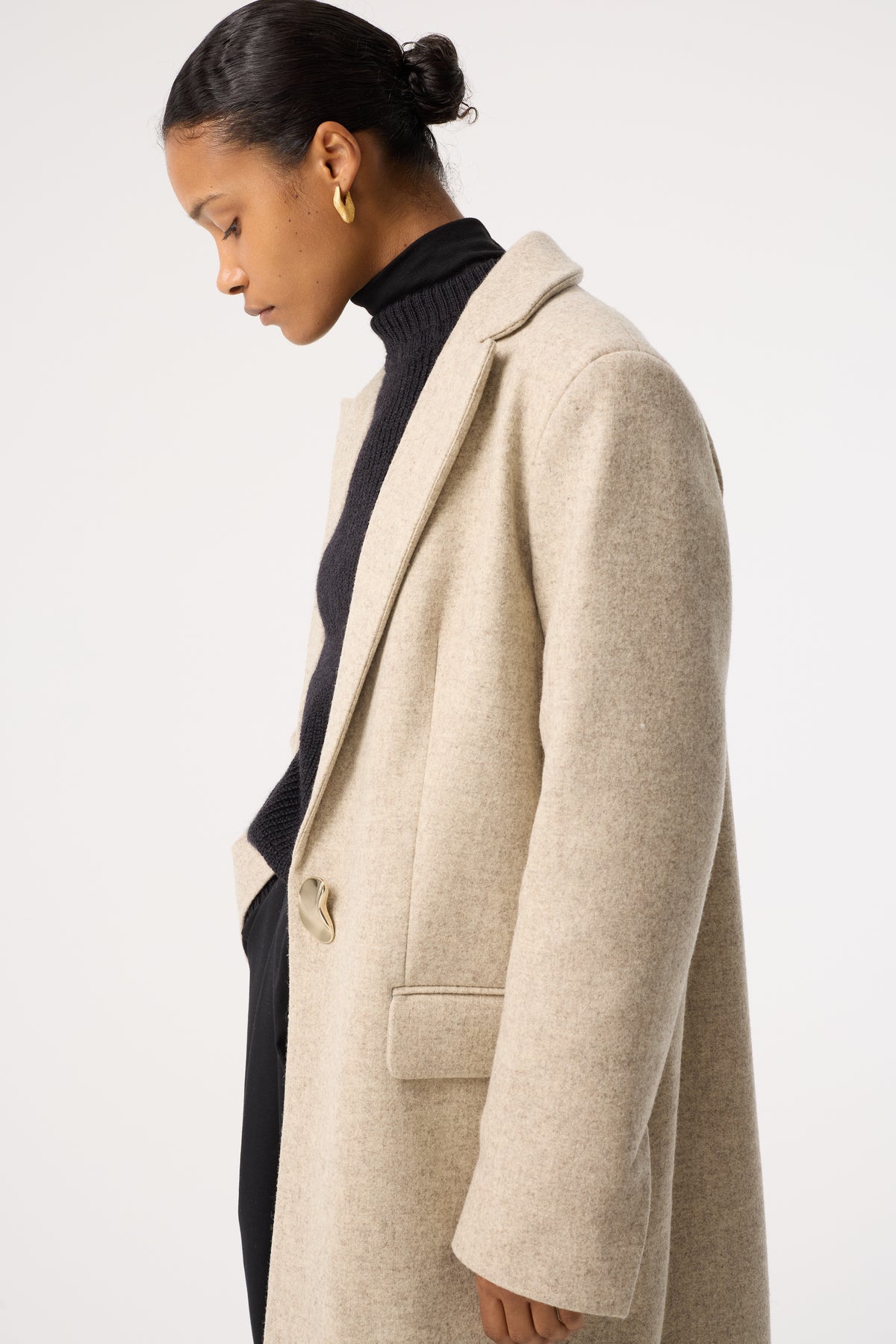 DITA NATURAL 100% UNDYED WOOL COAT