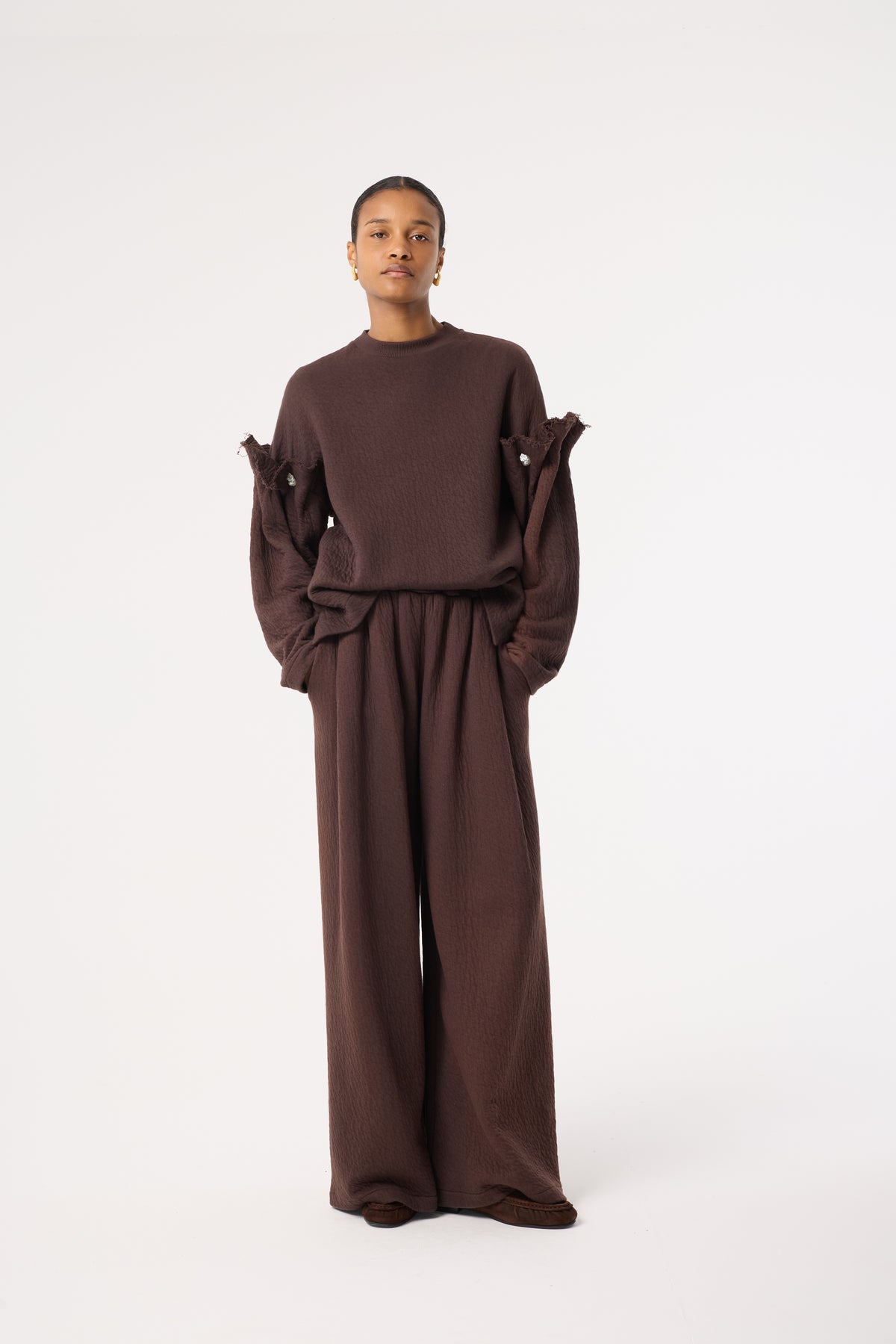 KORI CHOCOLATE BROWN SWEATSHIRT
