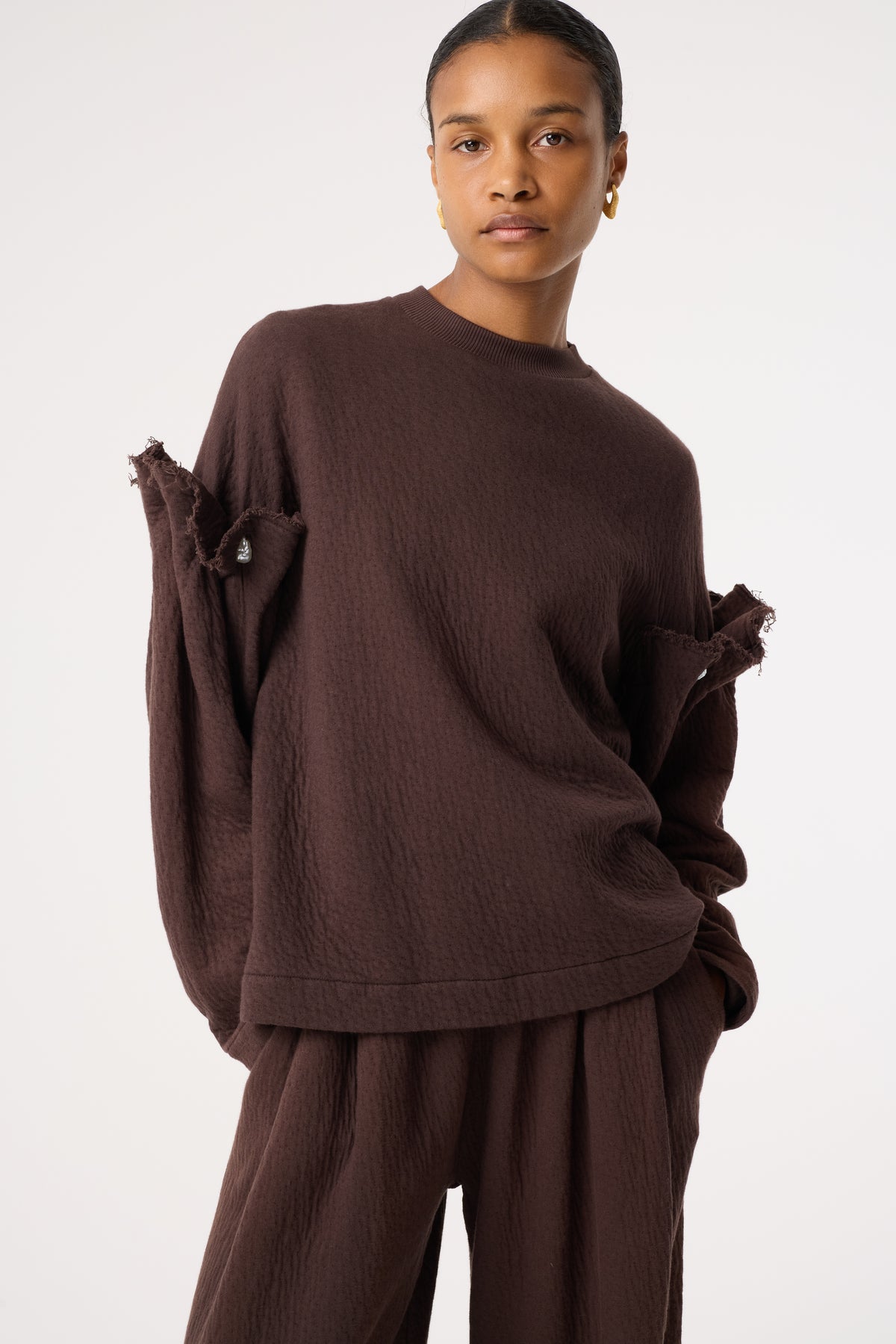 KORI CHOCOLATE BROWN SWEATSHIRT