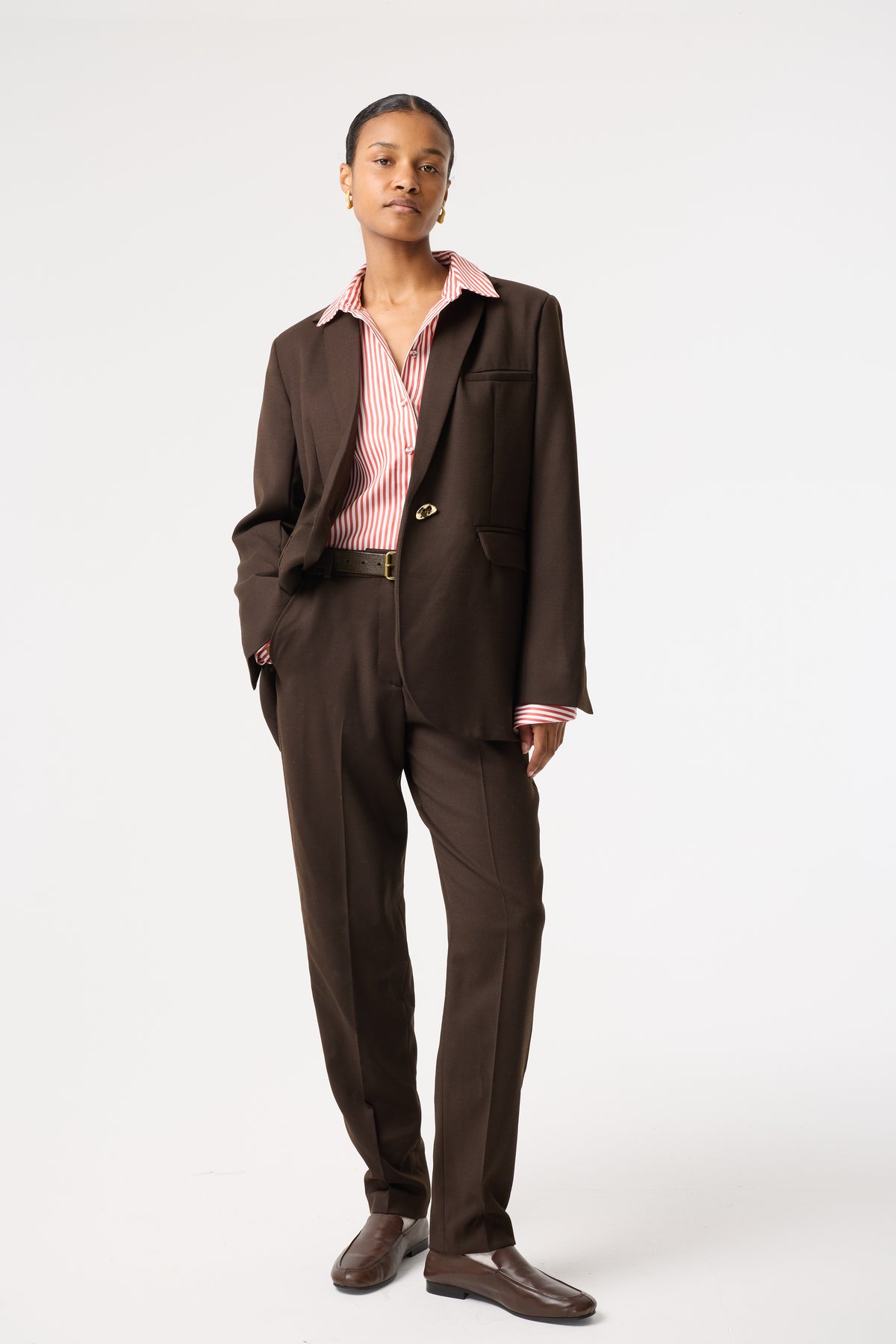 NOOR DARK BROWN JACKET