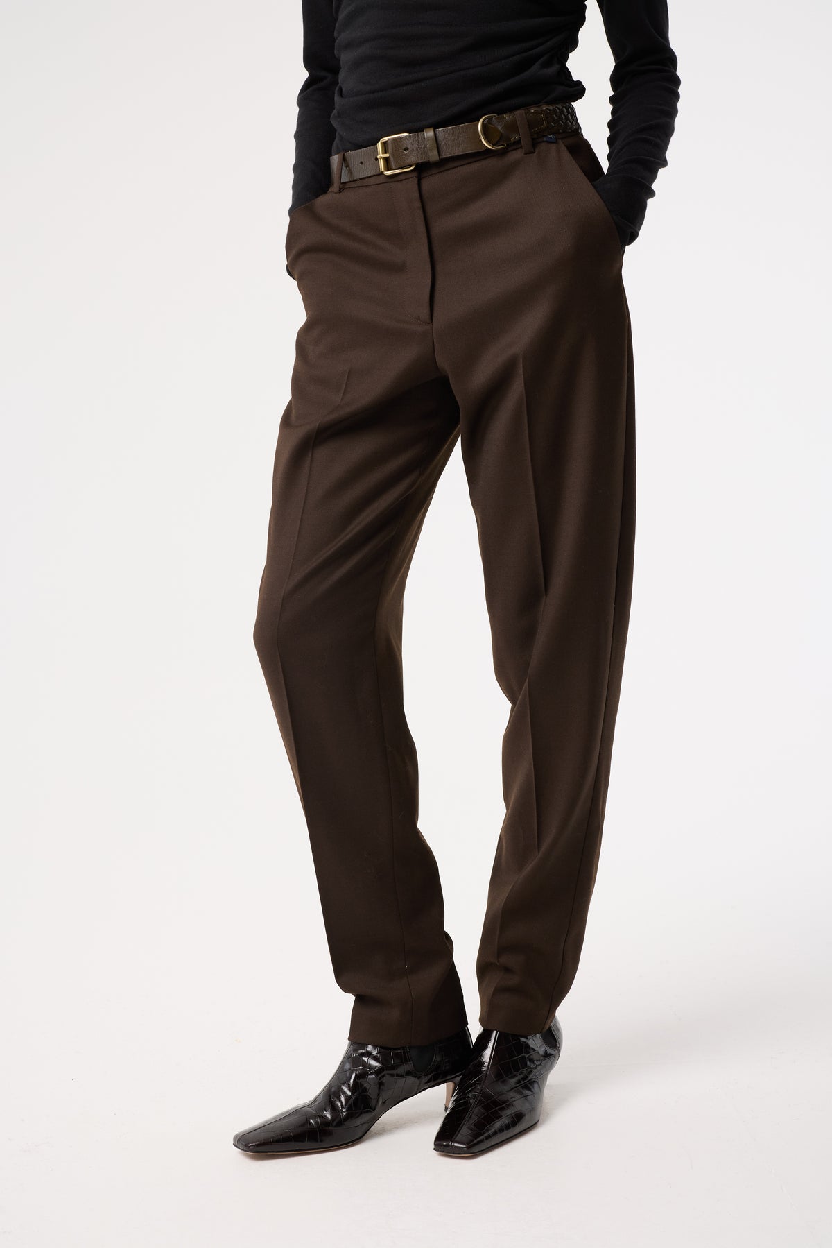 WILLOW DARK BROWN TROUSERS