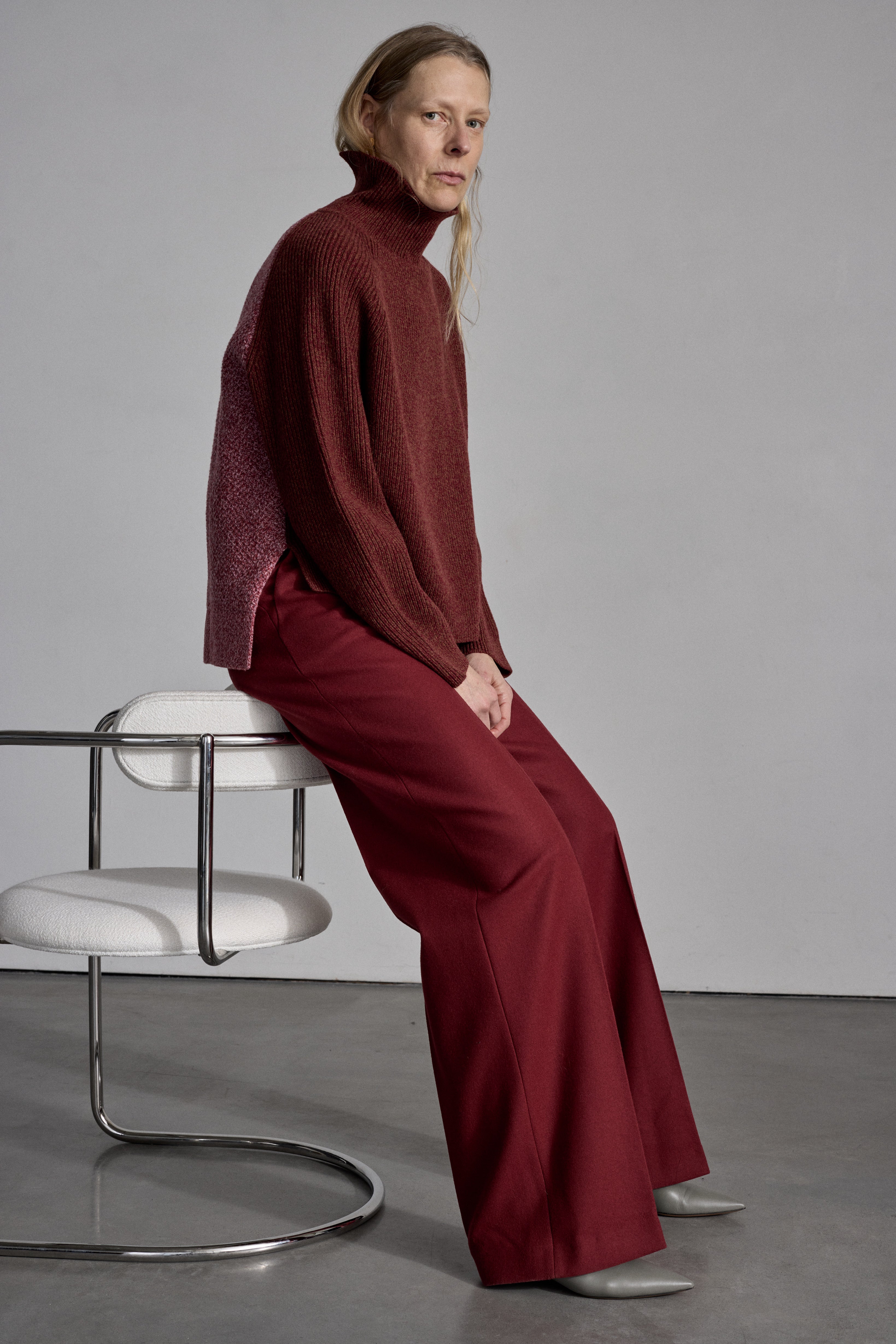 PERLA DEEP RED TROUSERS