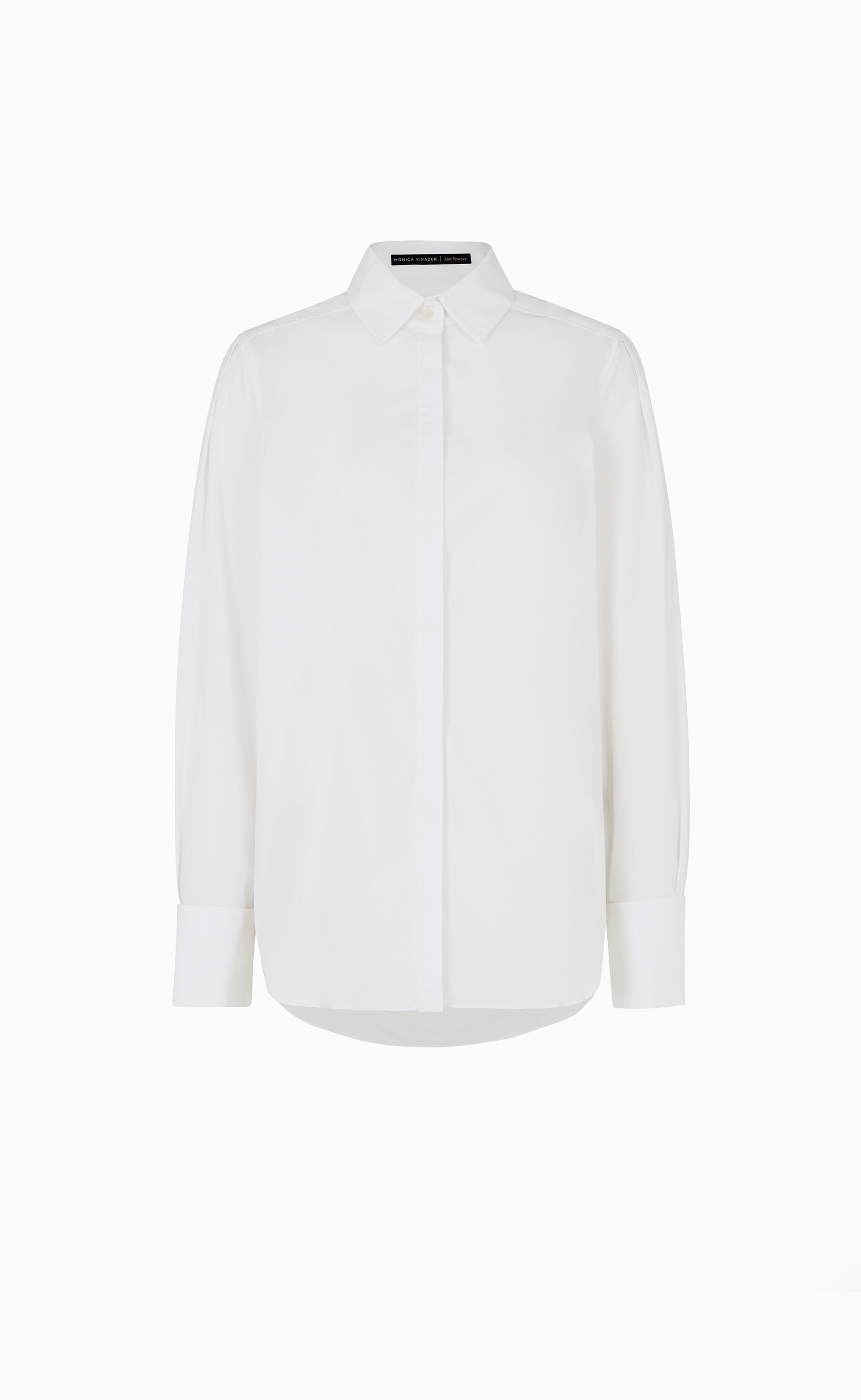 AMY POWNEY X MONICA VINADER WHITE SHIRT AND PEARL CUFFLINK SET
