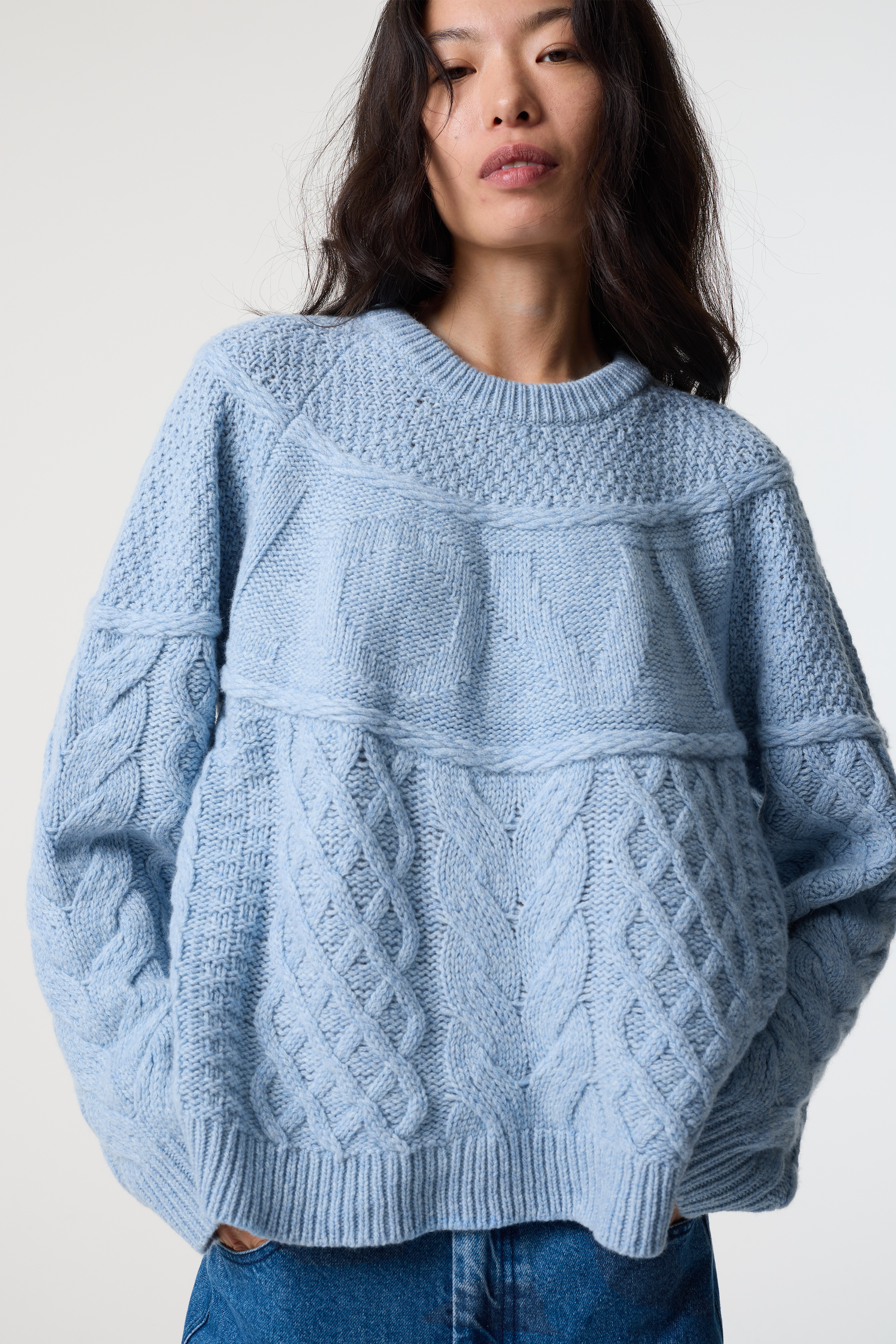 LOVE BLUE MARL JUMPER