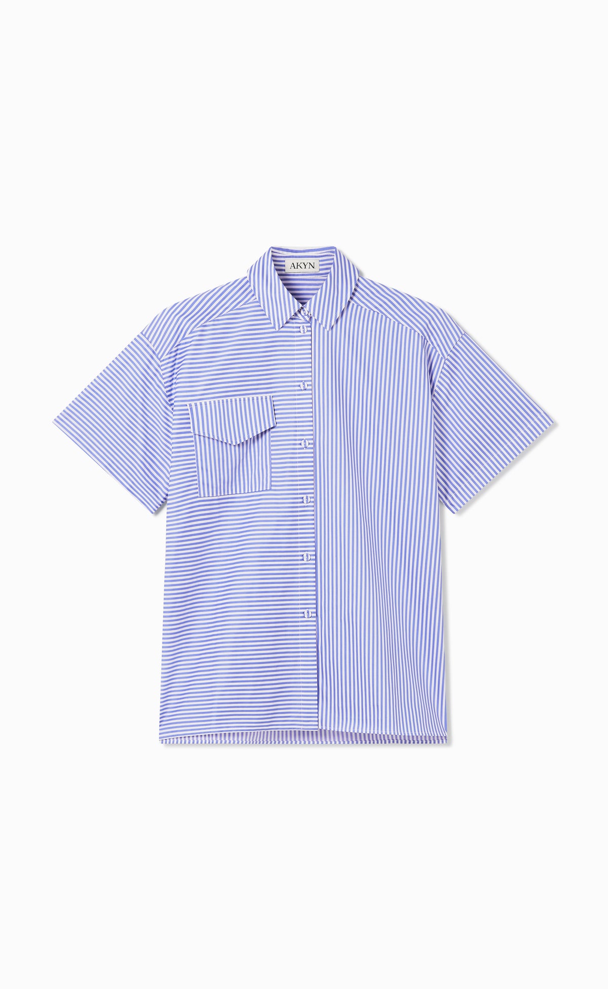RAINA BLUE STRIPE SHIRT