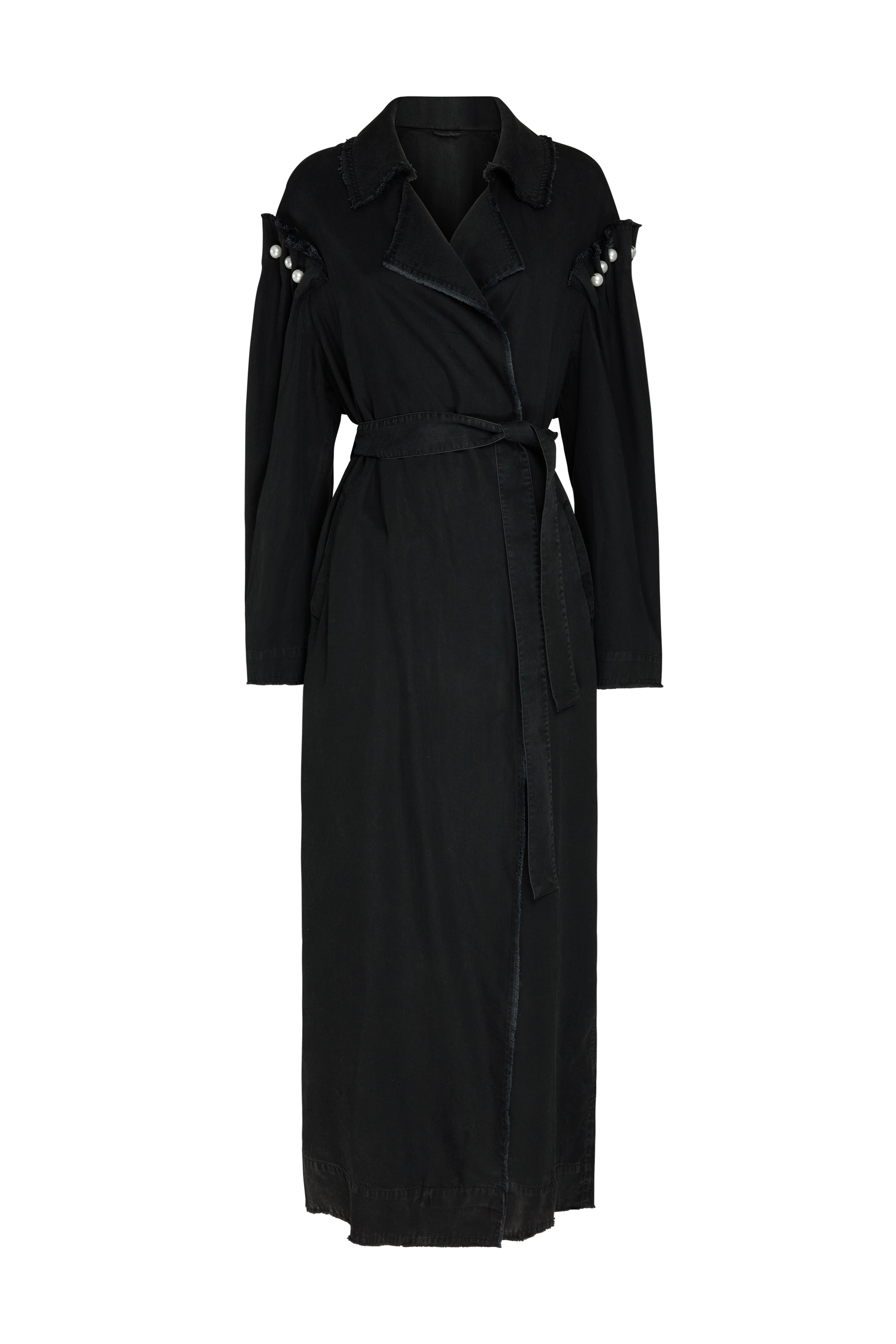 ROCIA WASHED BLACK COAT