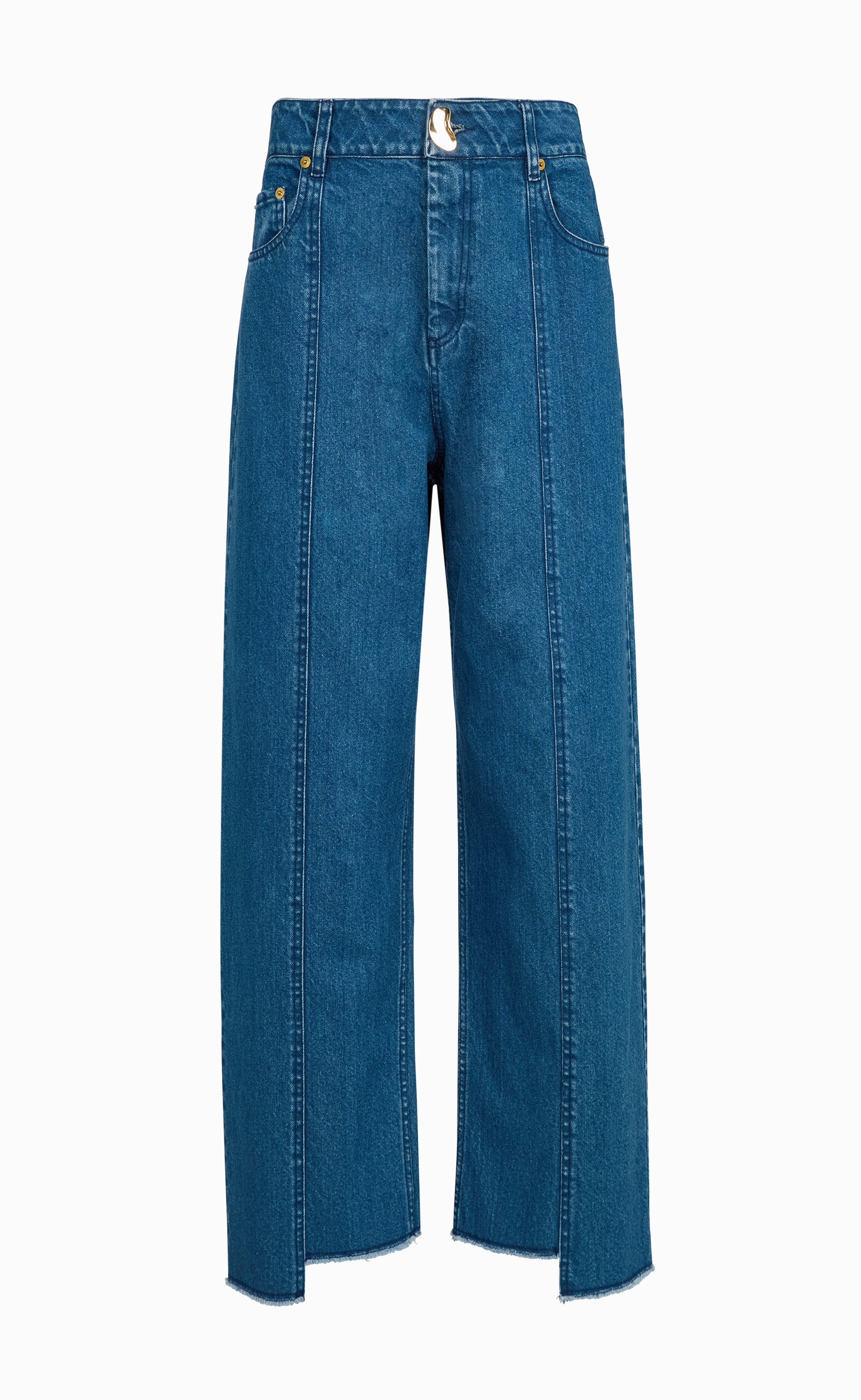 SOL STRAIGHT RECYCLED MID WASH BLUE JEANS